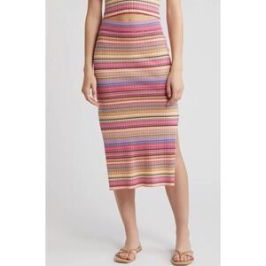 Rip Curl Palapa Midi Knit Skirt Women's Size S NWT